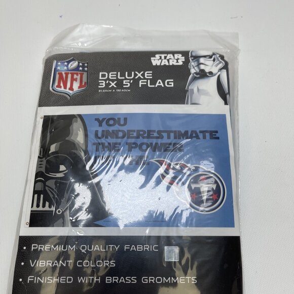 NFL Tennessee Titans x Star Wars Darth Vader Flag Banner 3x5 Blue USA Made NEW - Picture 5 of 5